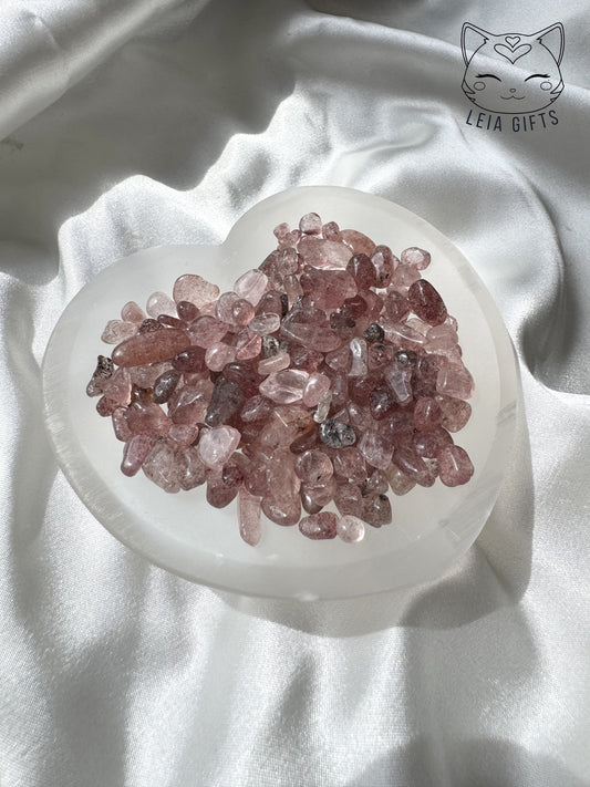 Strawberry Quartz Chips
