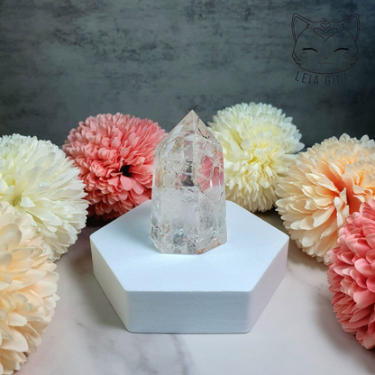 Crackled Clear Quartz Tower