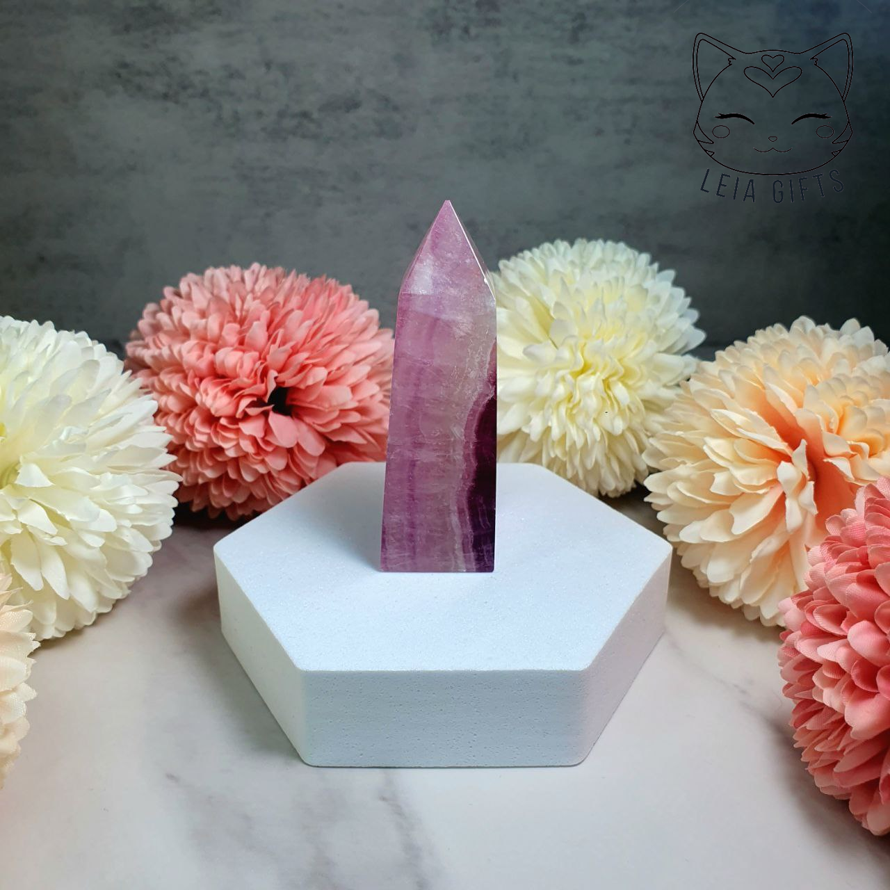 Pink Fluorite Tower