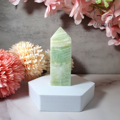 Pistachio Calcite Tower