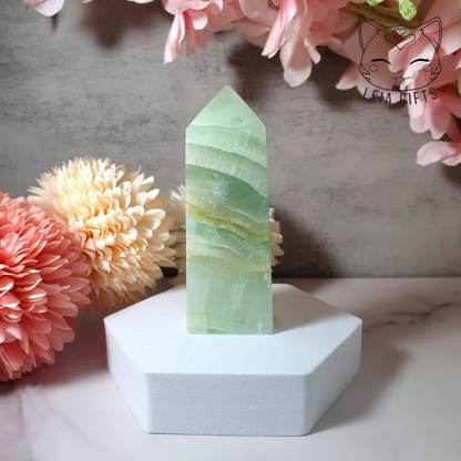 Pistachio Calcite Tower