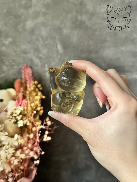 Citrine Fortune Cat