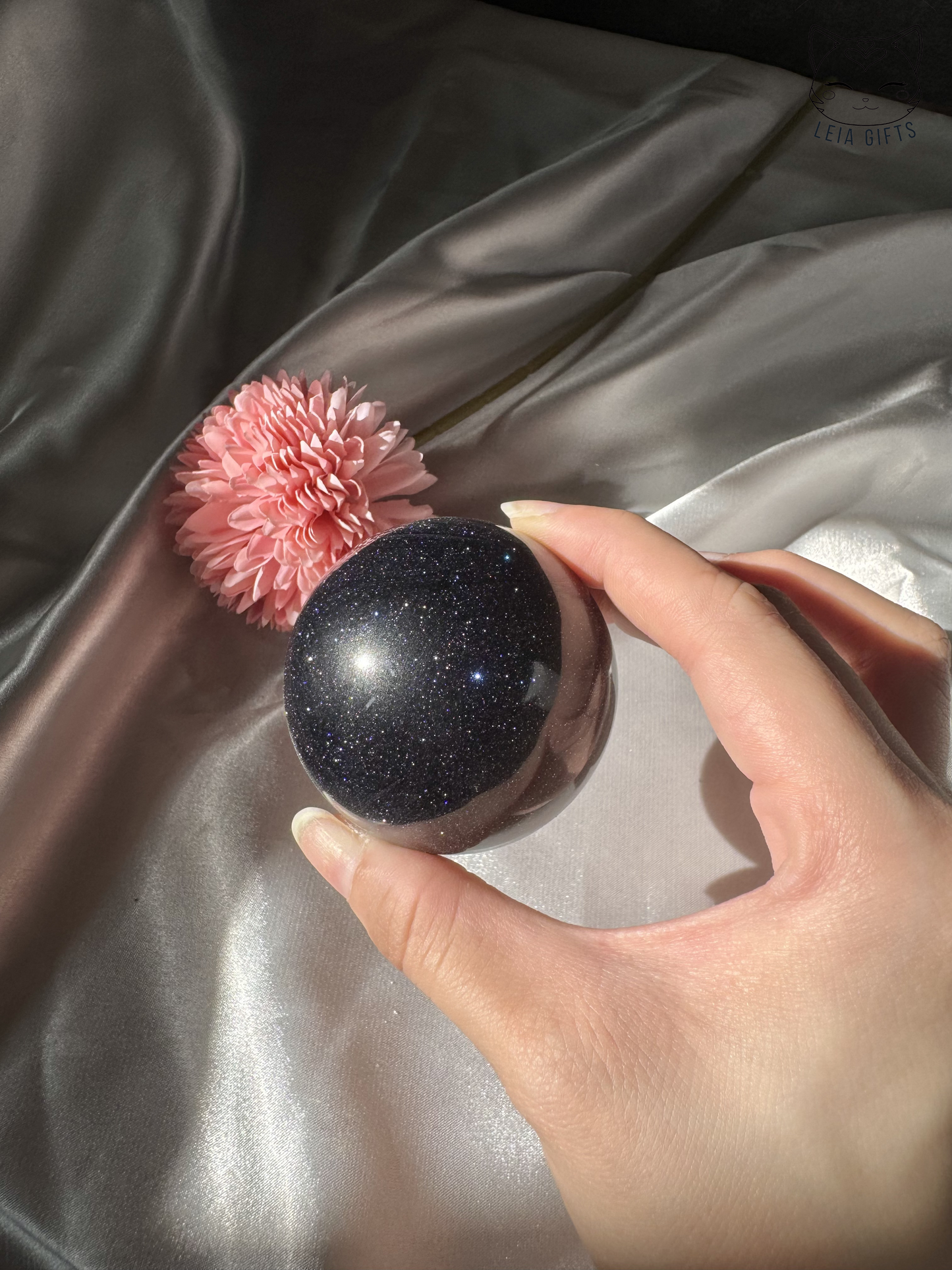 Blue Goldstone Sphere