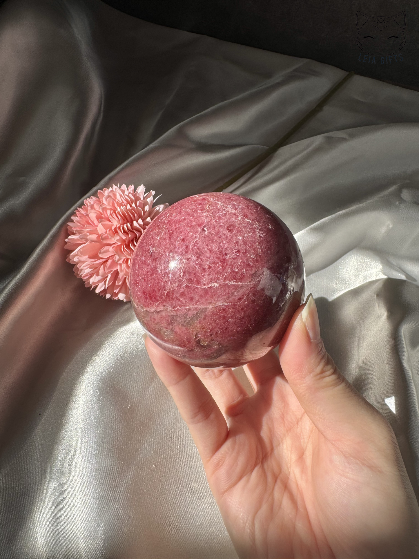 Rhodonite Sphere