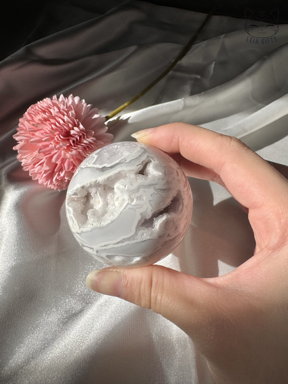 Snow Agate Sphere