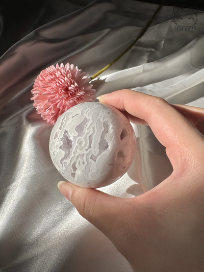 Snow Agate Sphere