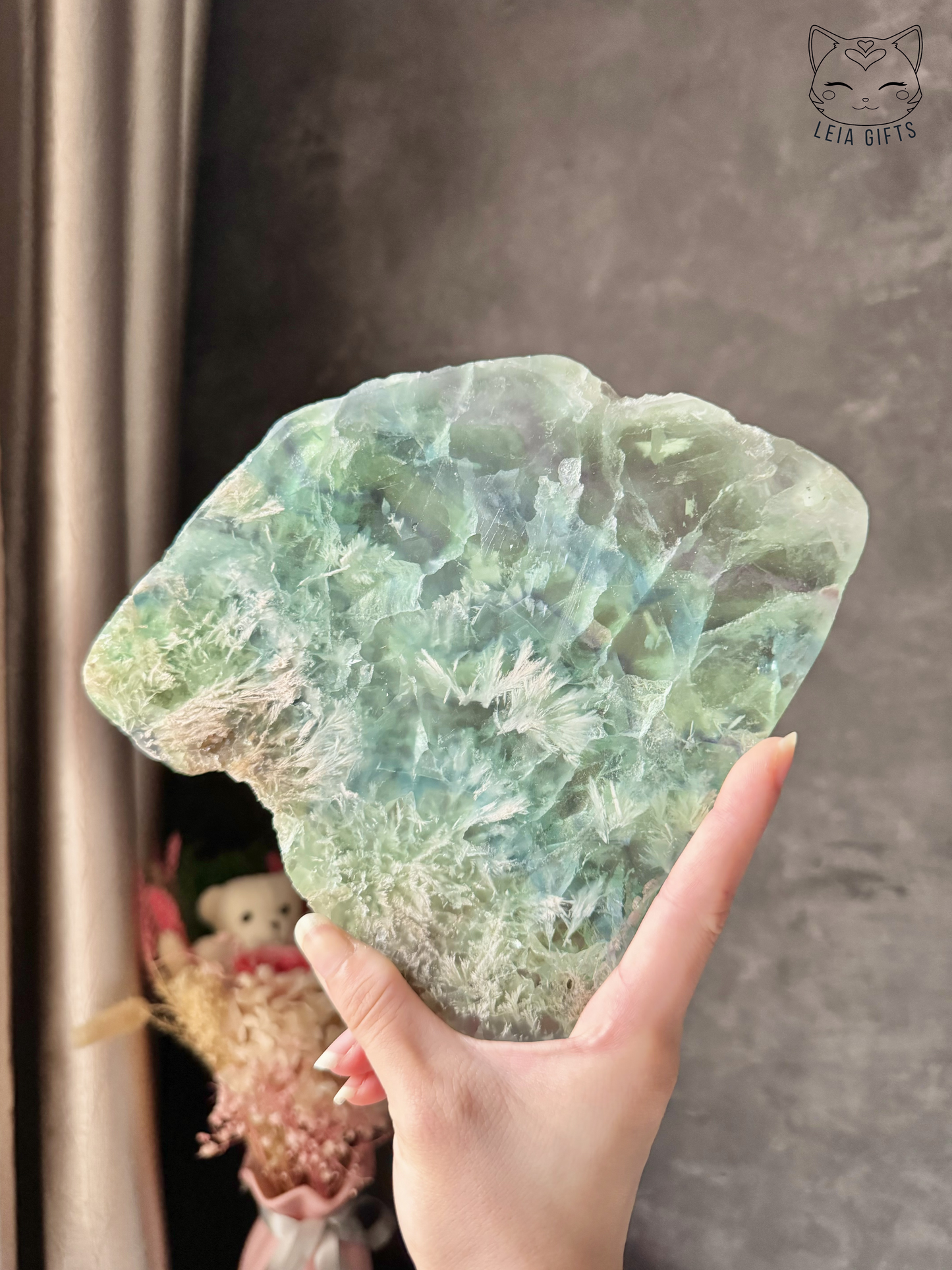 Feather Fluorite Slab